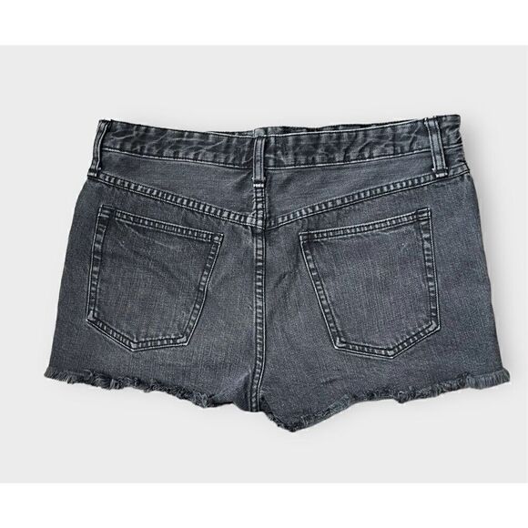 Free People women’s button-fly cut-off charcoal gray shorty shorts size 31 - Picture 7 of 7